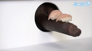 Gigászi tőgyes lezbi milf-ek sushi glory hole kalandja bbc szopással és cuki ázsiai tinitel