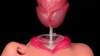 Közelről: a legjobb szopás, ami spriccelésre kényszerít a tölcséren keresztül! élvezés etetés! gyengéd orál asmr 4k