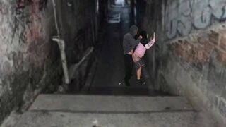 Néger kurva keményen megkúrelva a favela domb urával a funk tánc után